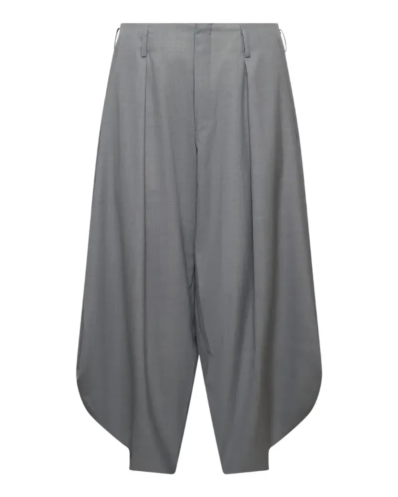 Comme des Garçons Bundfaltenhose mit abgerundetem Saum - Grau Grau
