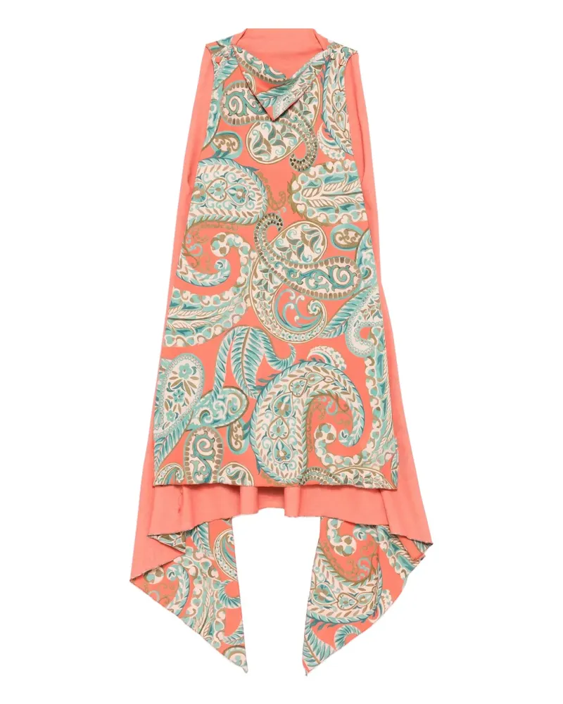 Etro Midikleid mit Paisley-Print - Orange Orange