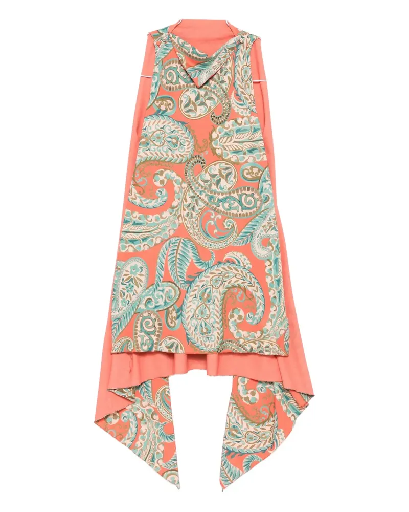 Etro Midikleid mit Paisley-Print - Orange Orange