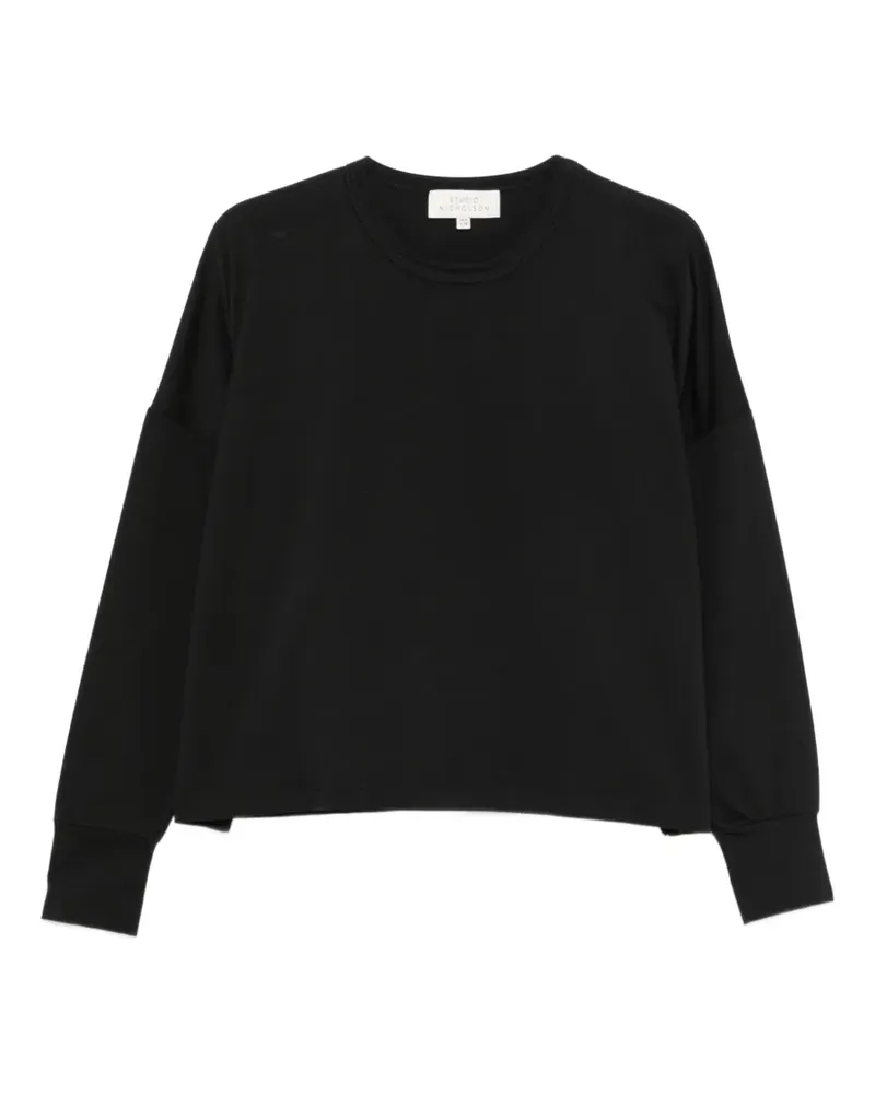 Studio Nicholson Loop long-sleeve top - Schwarz Schwarz
