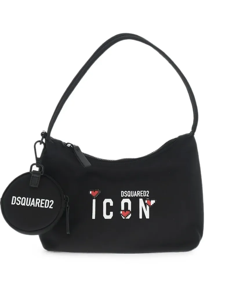 Dsquared2 Icon logo-print shoulder bag - Schwarz Schwarz