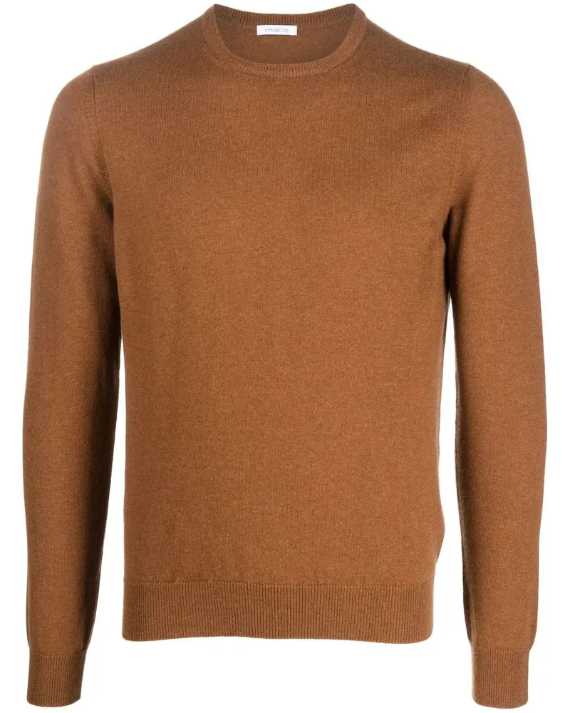 Malo Kaschmirpullover mit Rundhalsausschnitt - Braun Braun