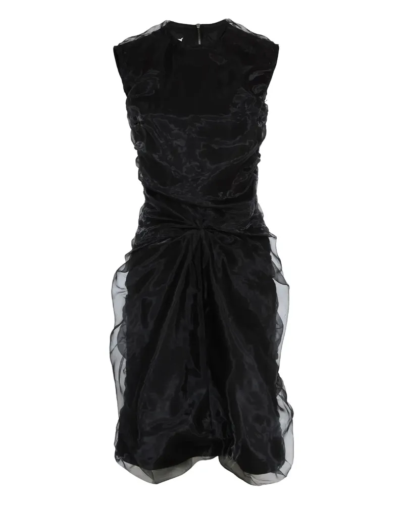 Maison Margiela Ärmelloses Kleid mit Rüschen - Schwarz Schwarz