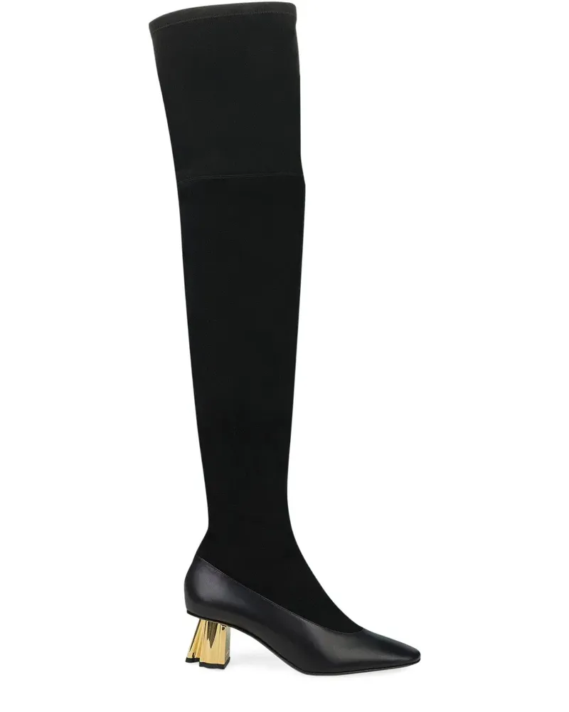 Lanvin Klassische Overknee-Stiefel - Schwarz Schwarz