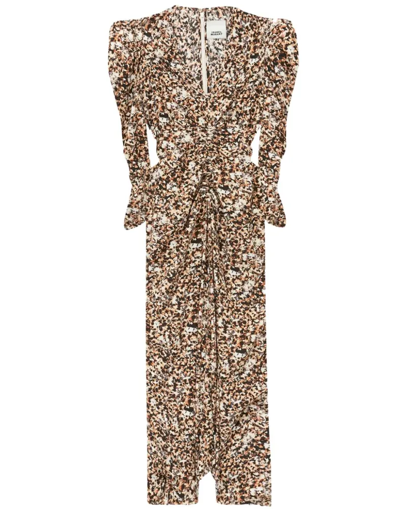 Isabel Marant Albini Midikleid - Braun Braun