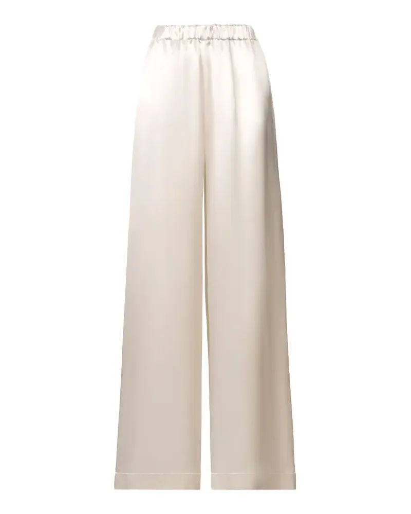 Fabiana Filippi elasticated-waist satin trousers - Nude Nude