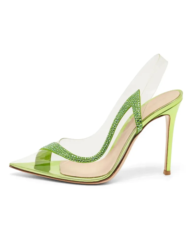 Gianvito Rossi Hortensia Pumps mit Kristallen - Nude Nude