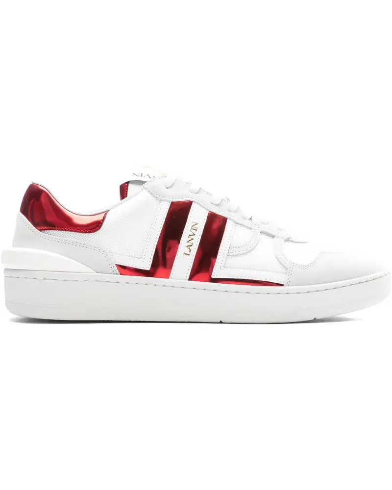Lanvin Clay Sneakers mit Streifen - Weiß Weiß