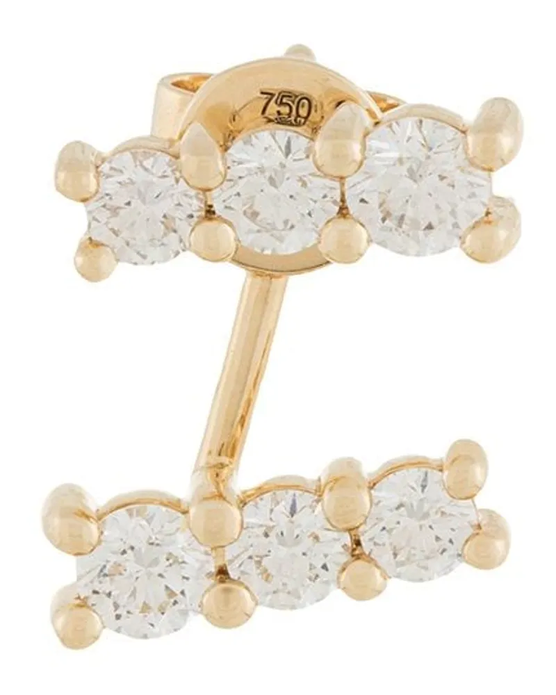 Alinka 18kt 'Lara' Gelbgoldohrring mit Diamanten Gold