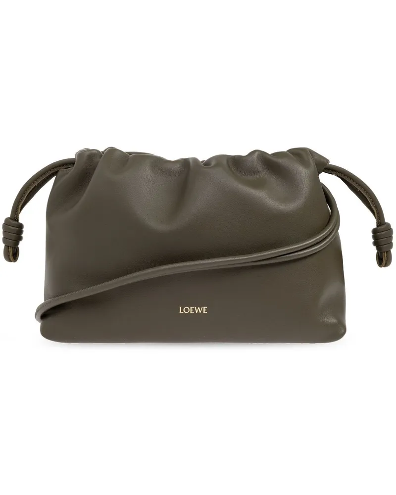 Loewe Mittelgroße 'Flamenco' Schultertasche - Grün Grün