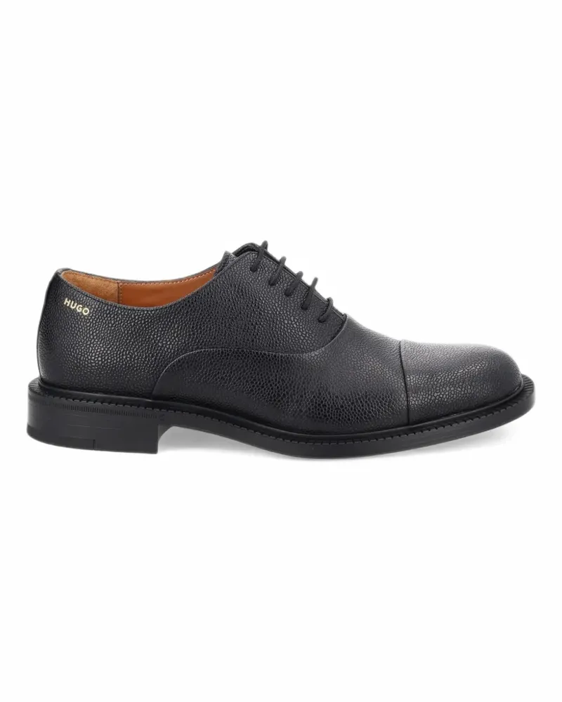 HUGO BOSS Oxford-Schuhe aus gekörntem Leder - Schwarz Schwarz