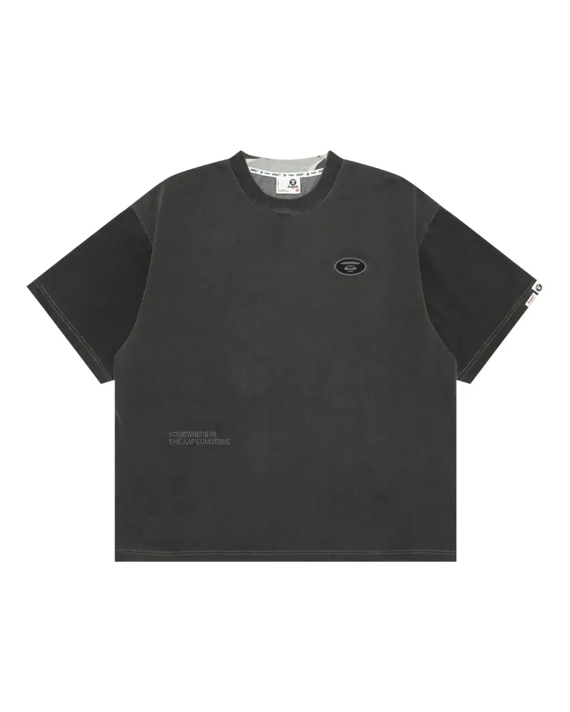 BAPE T-Shirt mit Einsätzen - Grau Grau