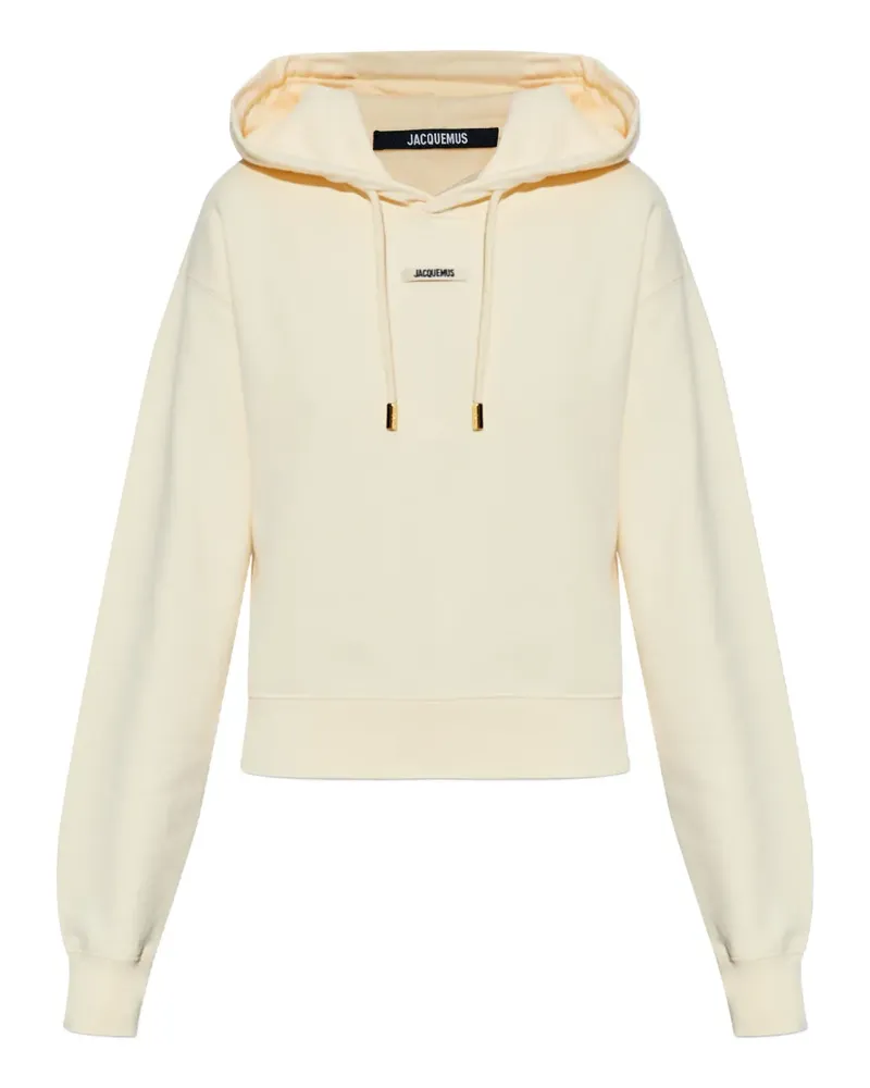 Jacquemus Hoodie mit Logo-Patch - Nude Nude