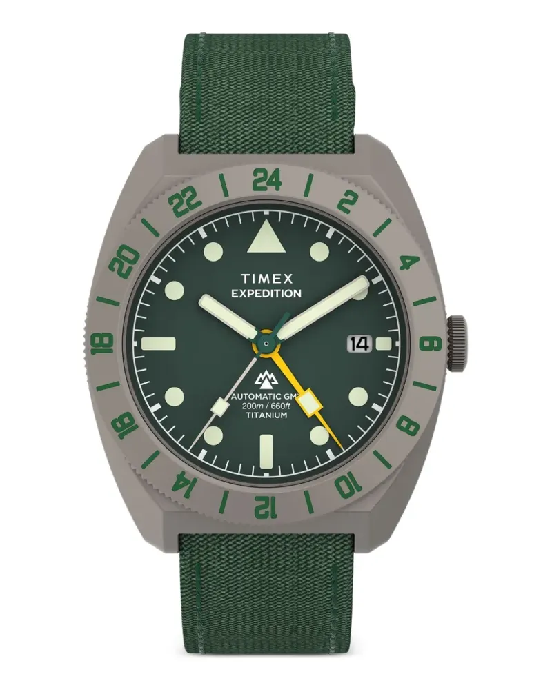 Timex Expedition® Pioneer GMT Armbanduhr 41mm - Grün Grün