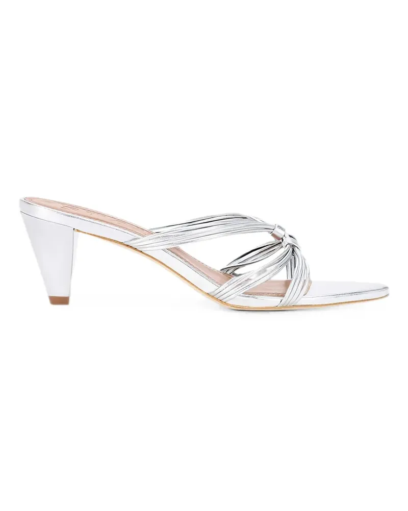 STAUD Carrie strappy mules - Silber Silber
