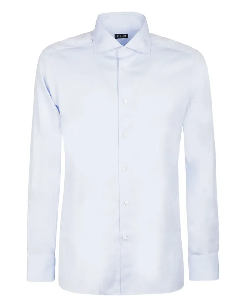 Ermenegildo Zegna button-down cotton shirt - Blau Blau
