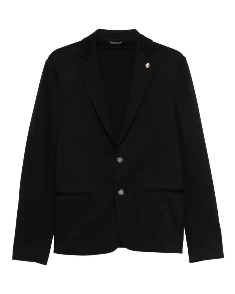 Daniele Alessandrini buttoned pin-detail jacket - Schwarz Schwarz