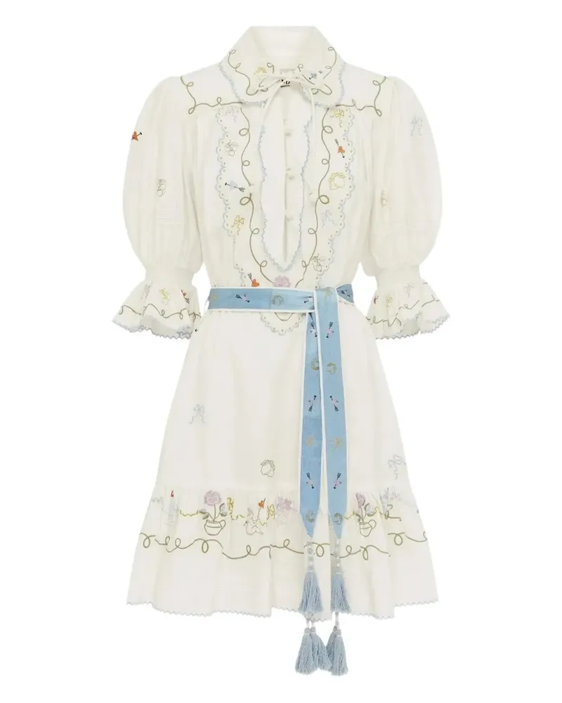 ALEMAIS Giulia mini dress - Weiß Weiß