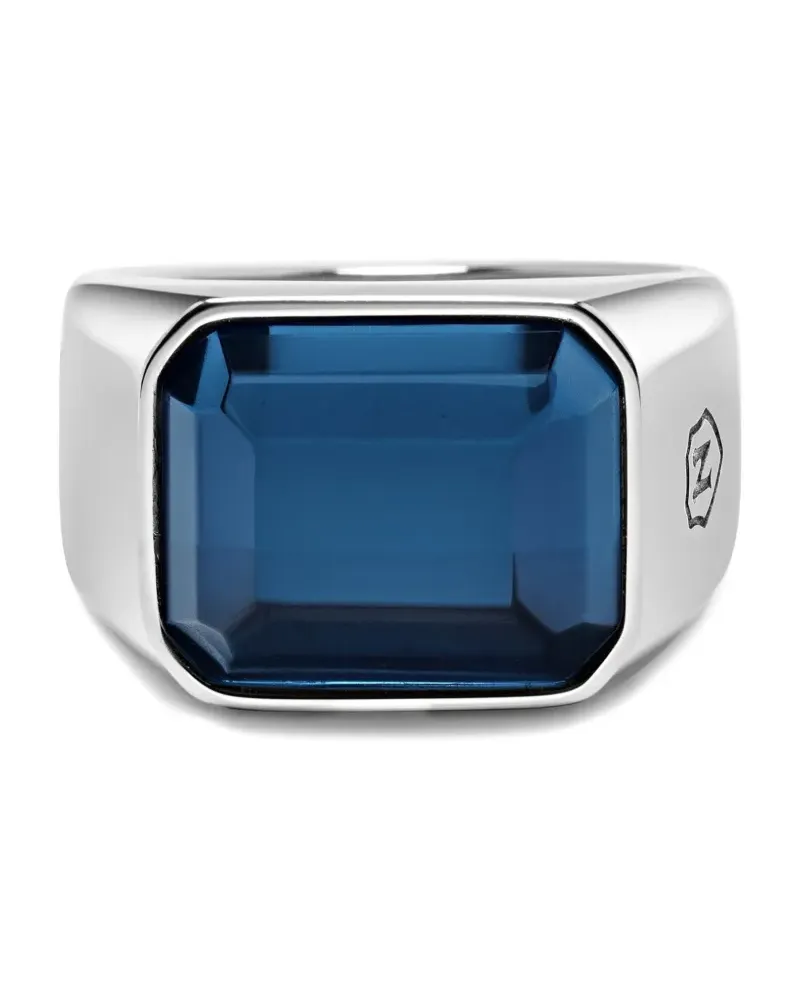 Nialaya zircon signet ring - Silber Silber