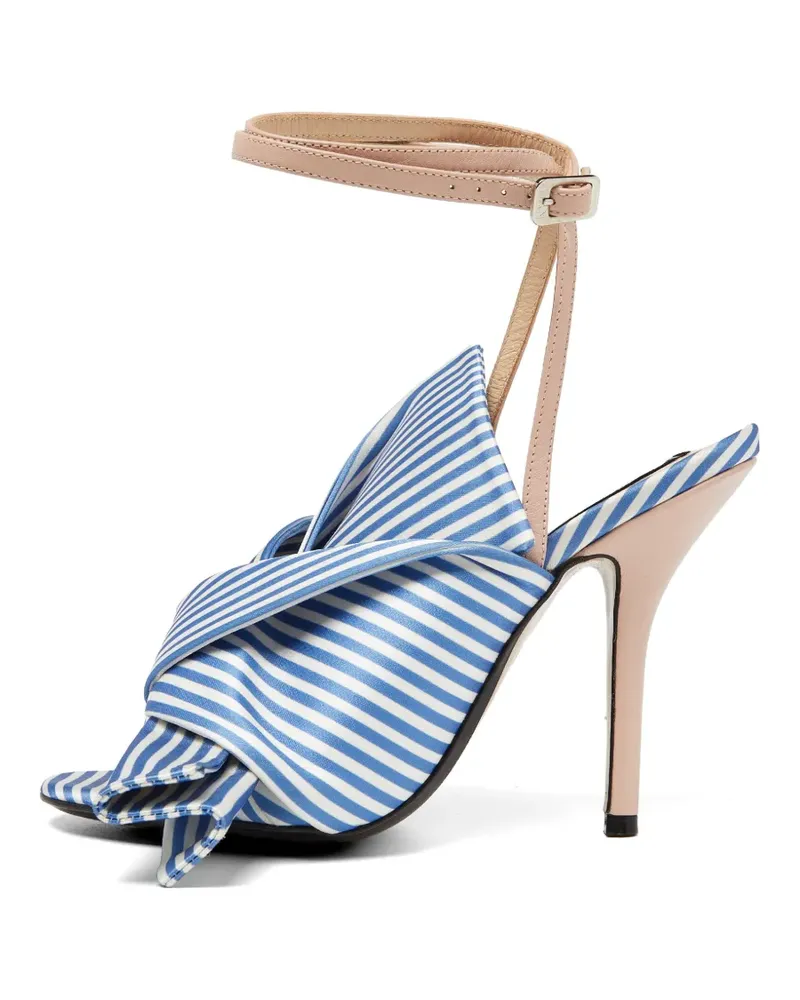 N° 21 striped knotted sandals - Blau Blau