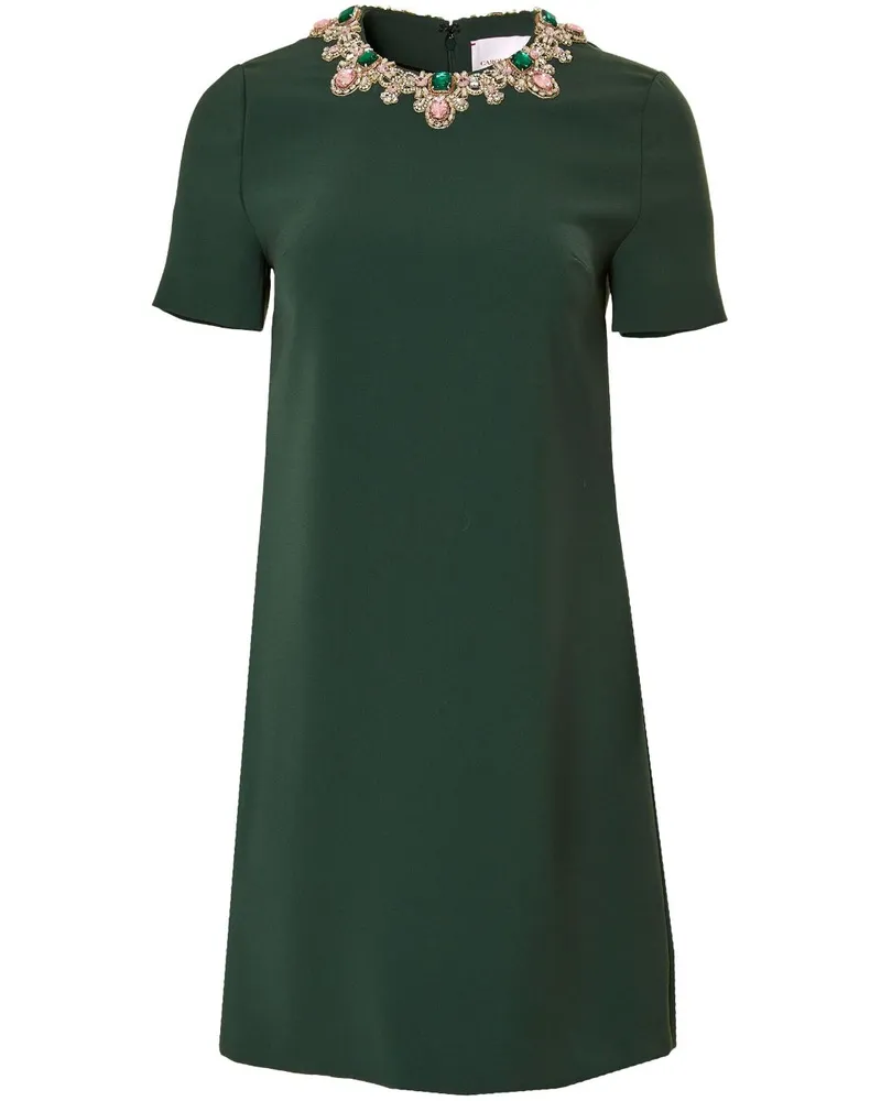 Carolina Herrera New York Shiftkleid mit Kristallen - Grün Grün