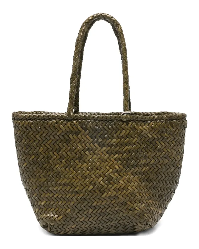 Dragon Diffusion Small Grace basket woven satchel - Grün Grün