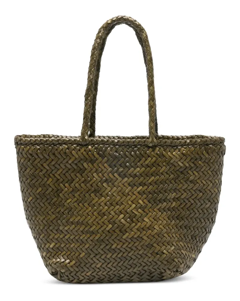 Dragon Diffusion Small Grace basket woven satchel - Grün Grün