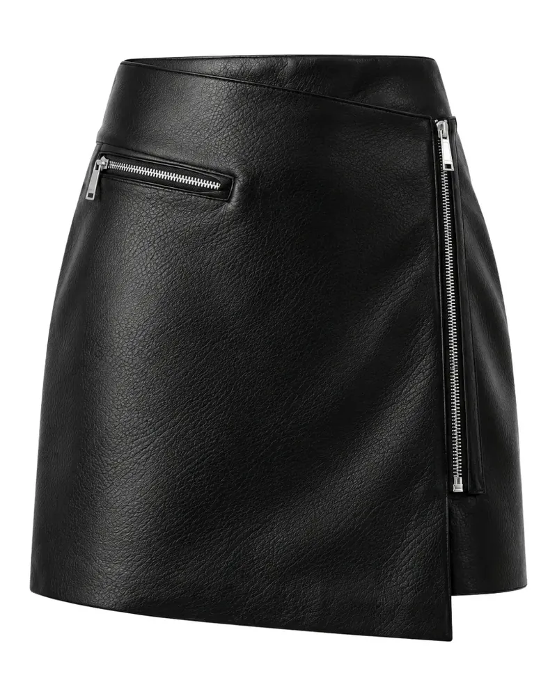 Karl Lagerfeld asymmetric zip-up mini skirt - Schwarz Schwarz
