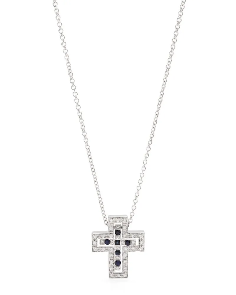 DAMIANI 18kt Belle Époque Weißgoldhalskette mit Diamanten - Silber Silber