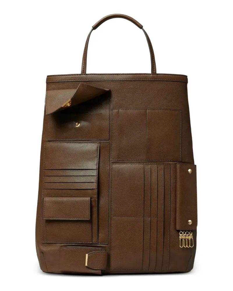 Tory Burch Tote Bag mit mehreren Fächern - Braun Braun
