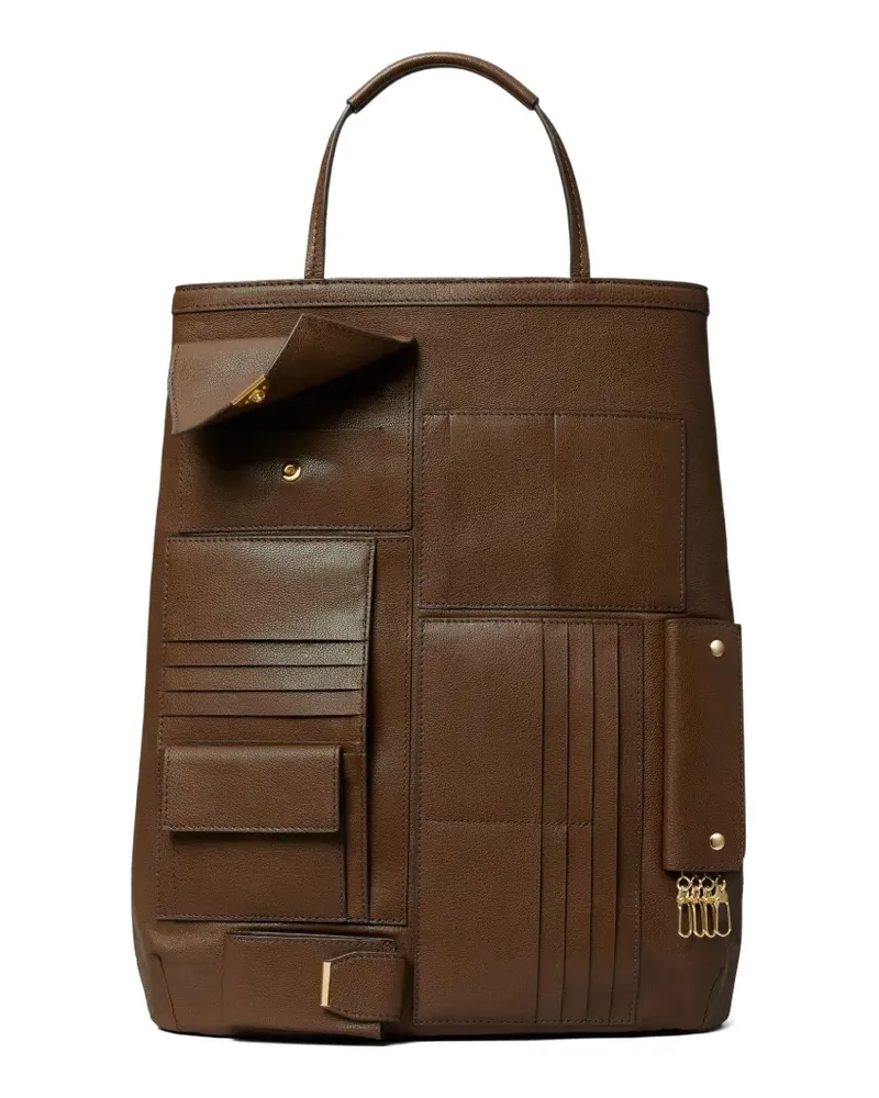 Tory Burch Tote Bag mit mehreren Fächern - Braun Braun