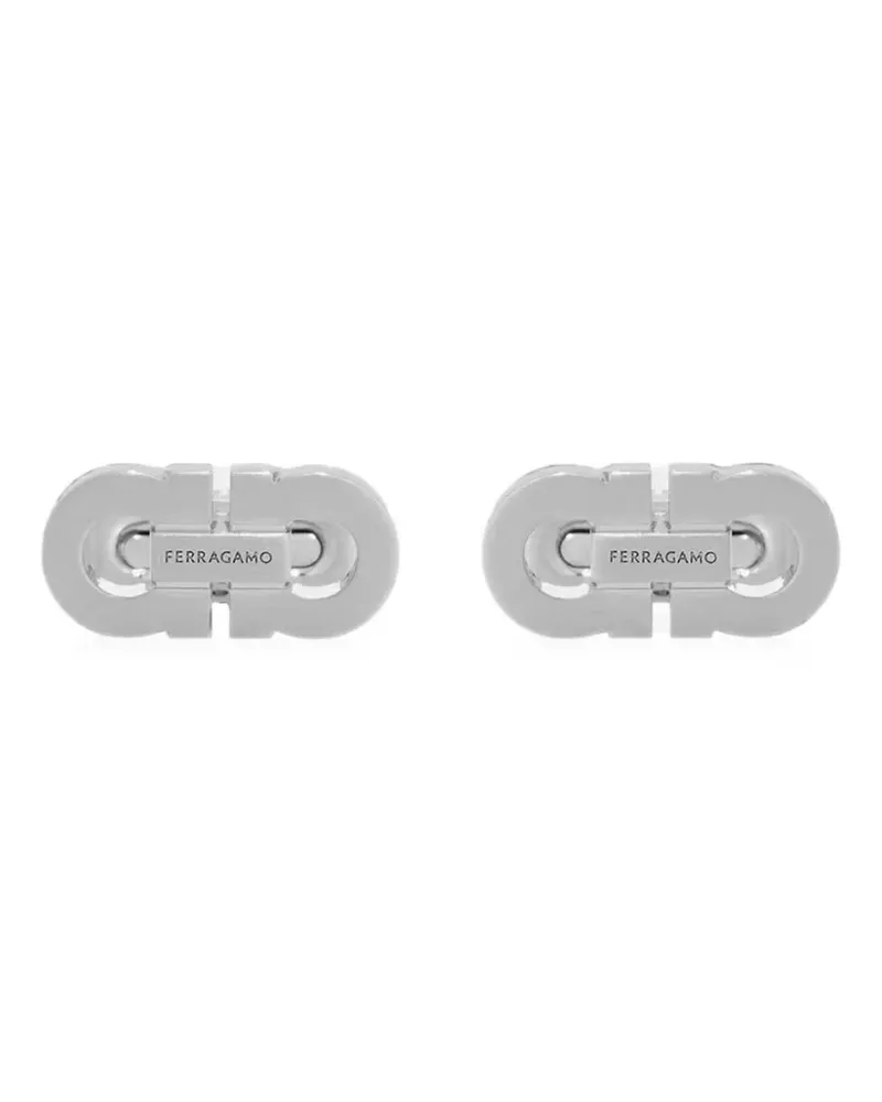 Ferragamo double Gancini cufflinks - Silber Silber