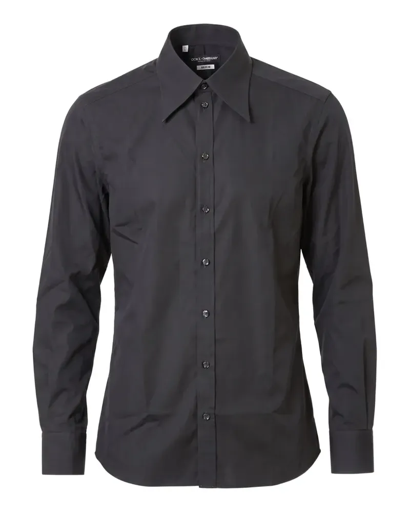 Dolce & Gabbana Hemd aus Crêpe de Chine - Schwarz Schwarz