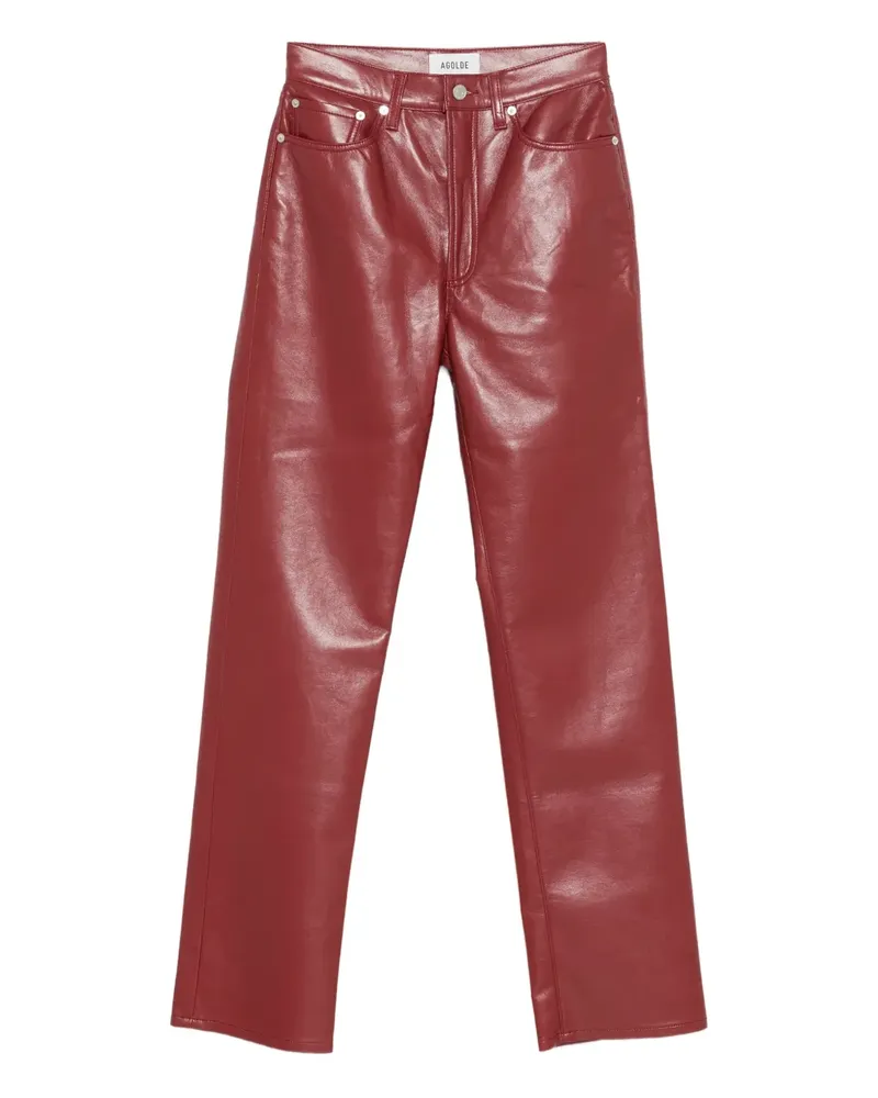 AGOLDE 90's high-waisted trousers - Rot Rot