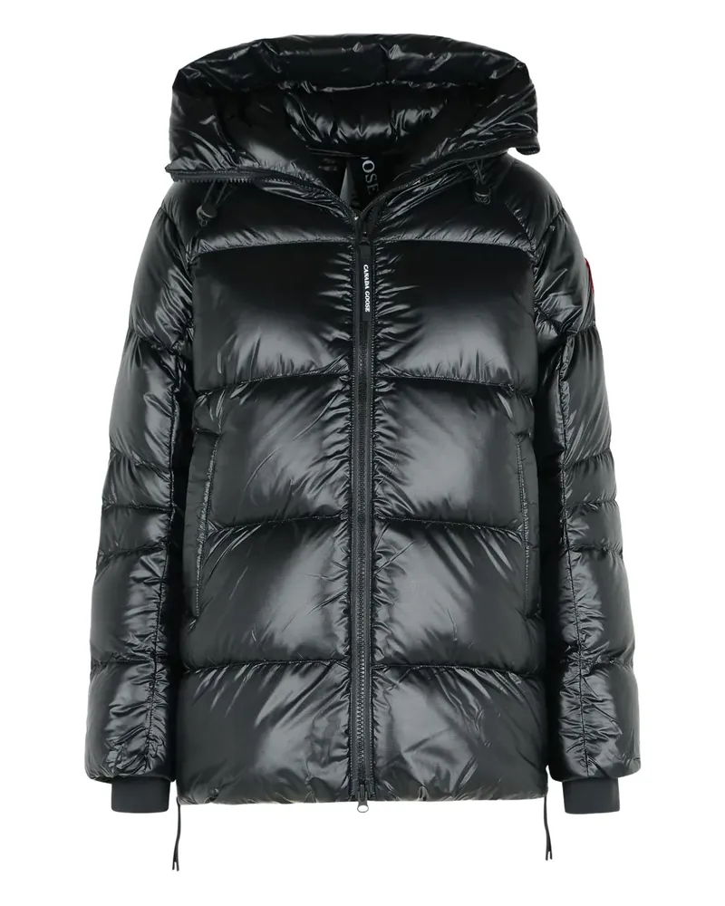 Canada Goose logo-patch puffer jacket - Schwarz Schwarz