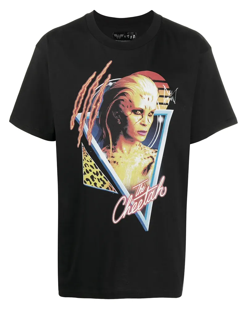 MJB T-Shirt mit grafischem Print - Schwarz Schwarz