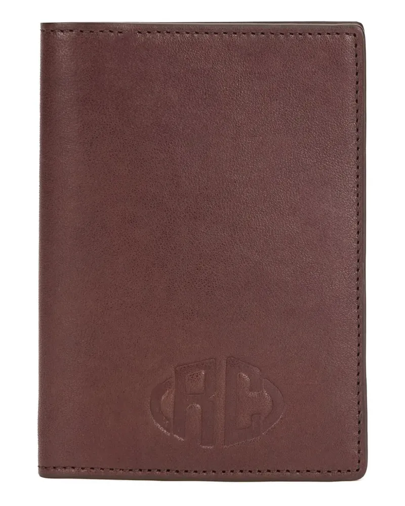 Roberto Cavalli Portemonnaie mit Monogramm - Braun Braun