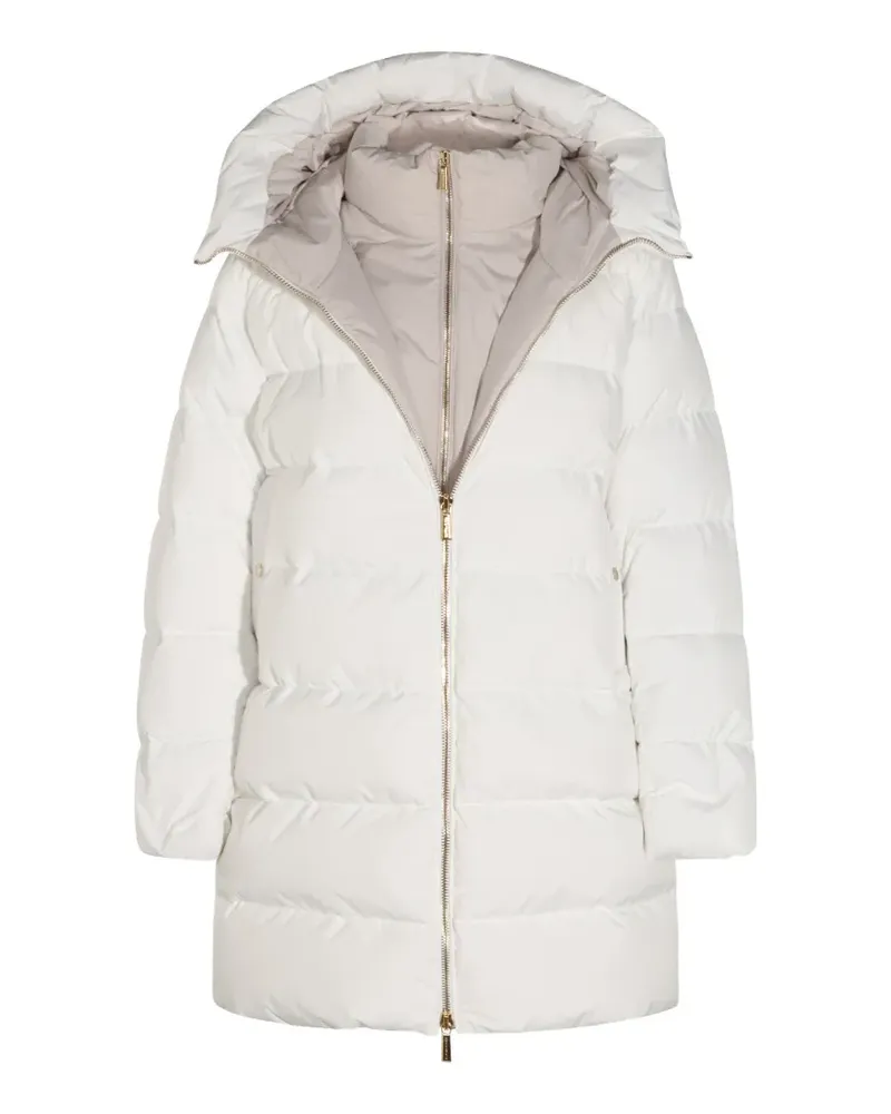MOORER Klie hooded padded coat - Weiß Weiß