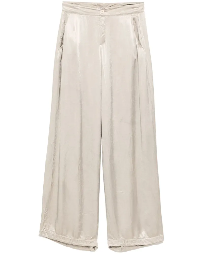 TRANSIT Palazzohose aus Satin - Nude Nude