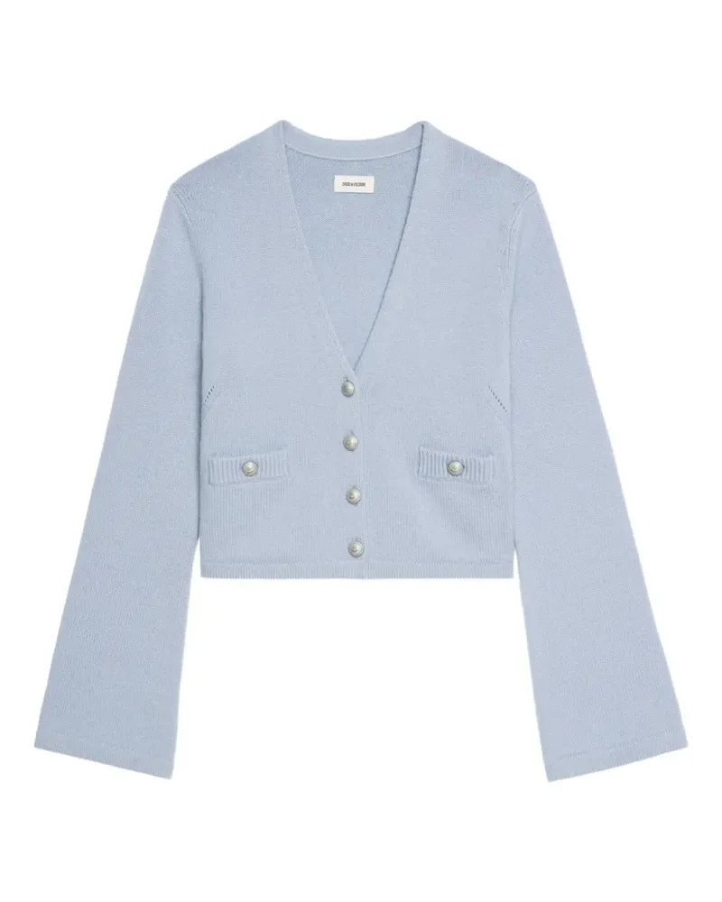 Zadig & Voltaire Cardigan aus Kaschmir mit weiten Ärmeln - Blau Blau