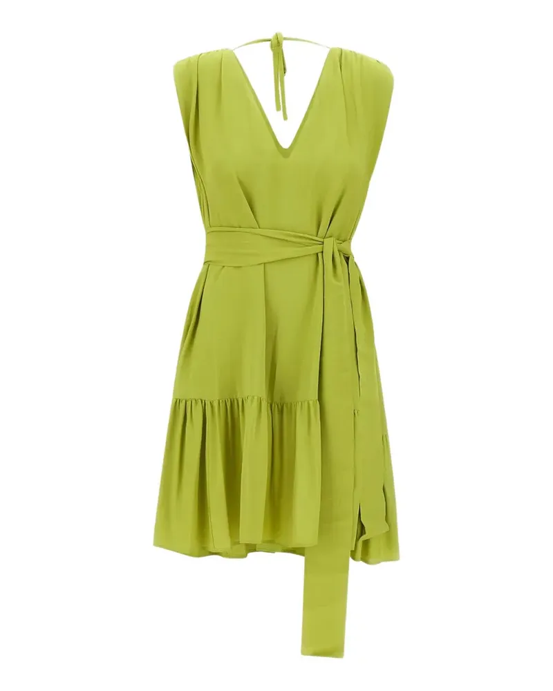 Kaos V-neck tie dress - Grün Grün