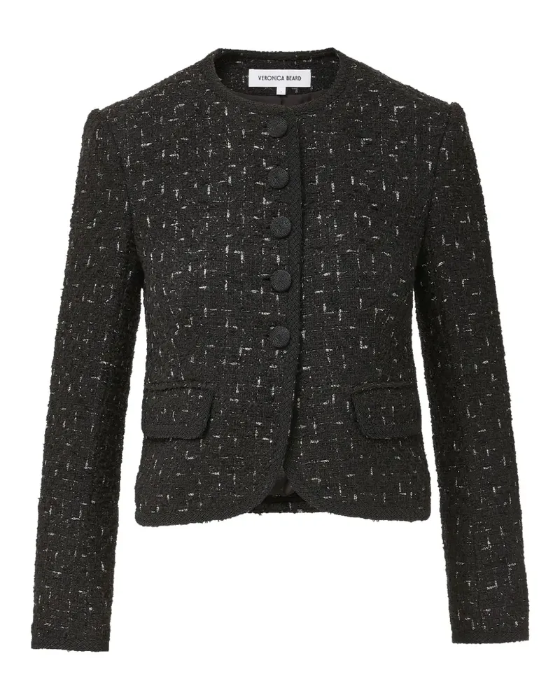 Veronica Beard Fendric Jacke aus Tweed im Metallic-Look - Schwarz Schwarz