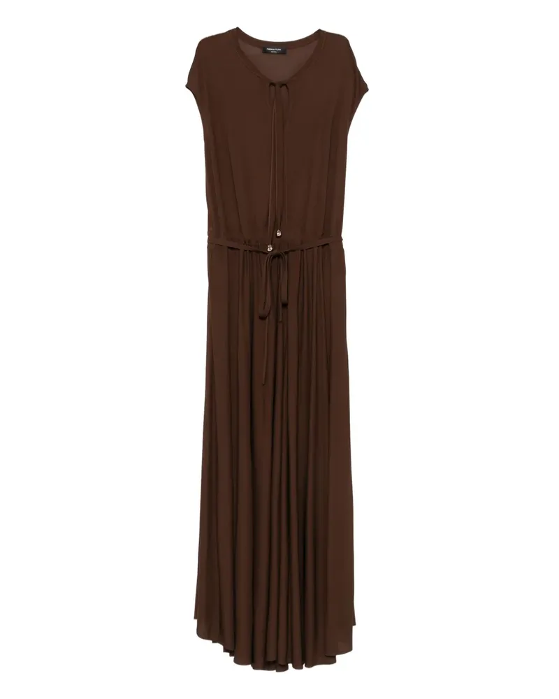 Fabiana Filippi Maxikleid mit Taillenzug - Braun Braun