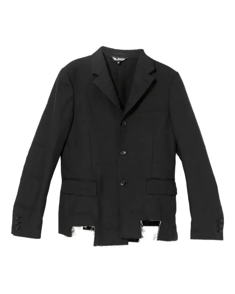 Comme des Garçons Besticktes Sakko mit Cut-Out - Schwarz Schwarz
