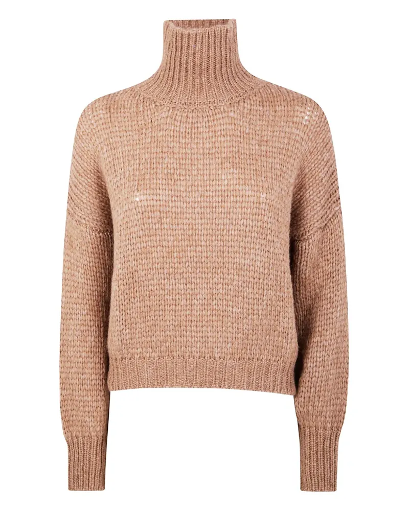 Nuur Pullover mit Stehkragen - Braun Braun