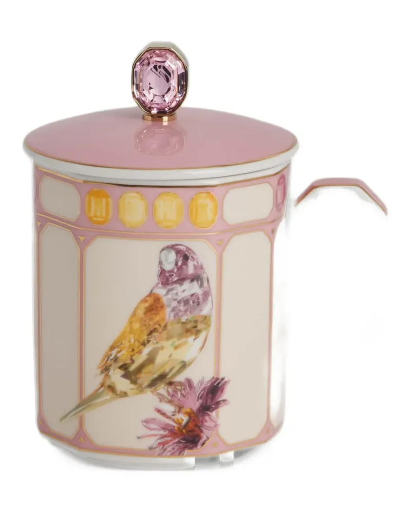 Rosenthal x Swarovski Idyllia bird-print mug (8.6cm x 11.2cm x 10.4cm) - Nude Nude