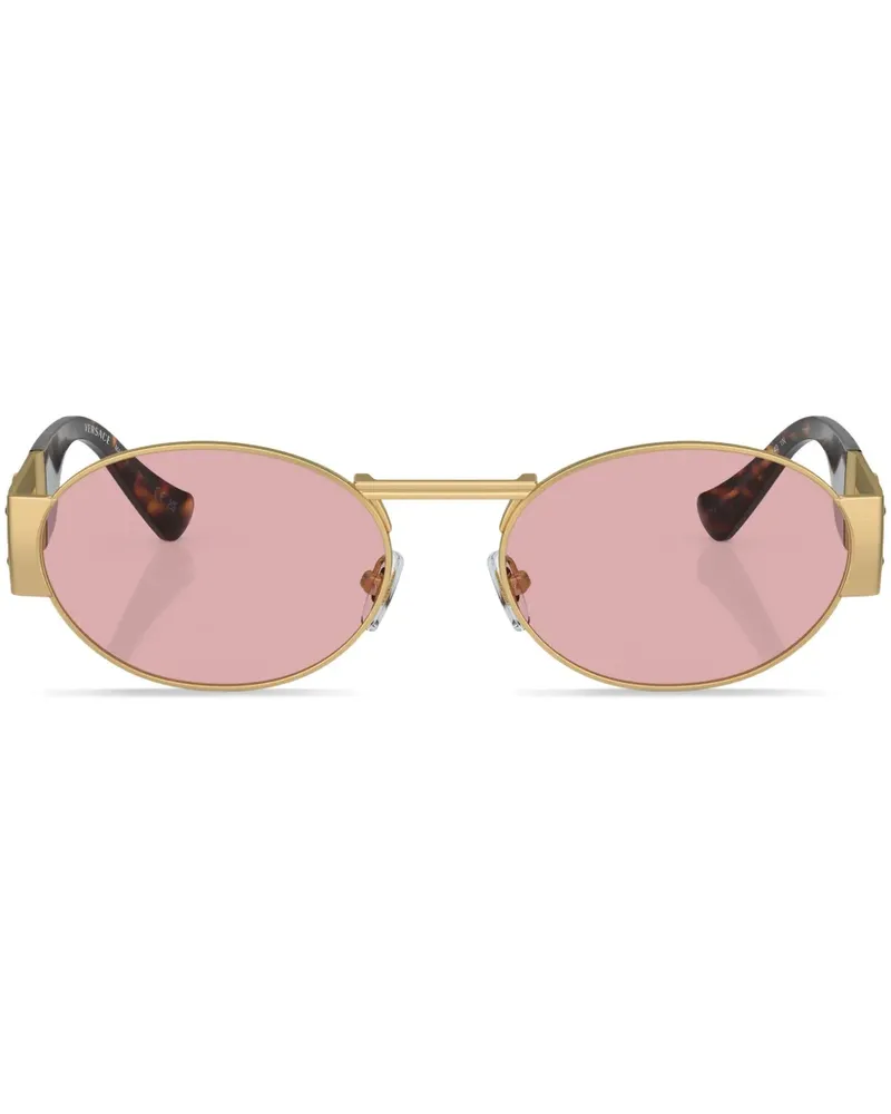 Versace Runde Sonnenbrille - Gold Gold