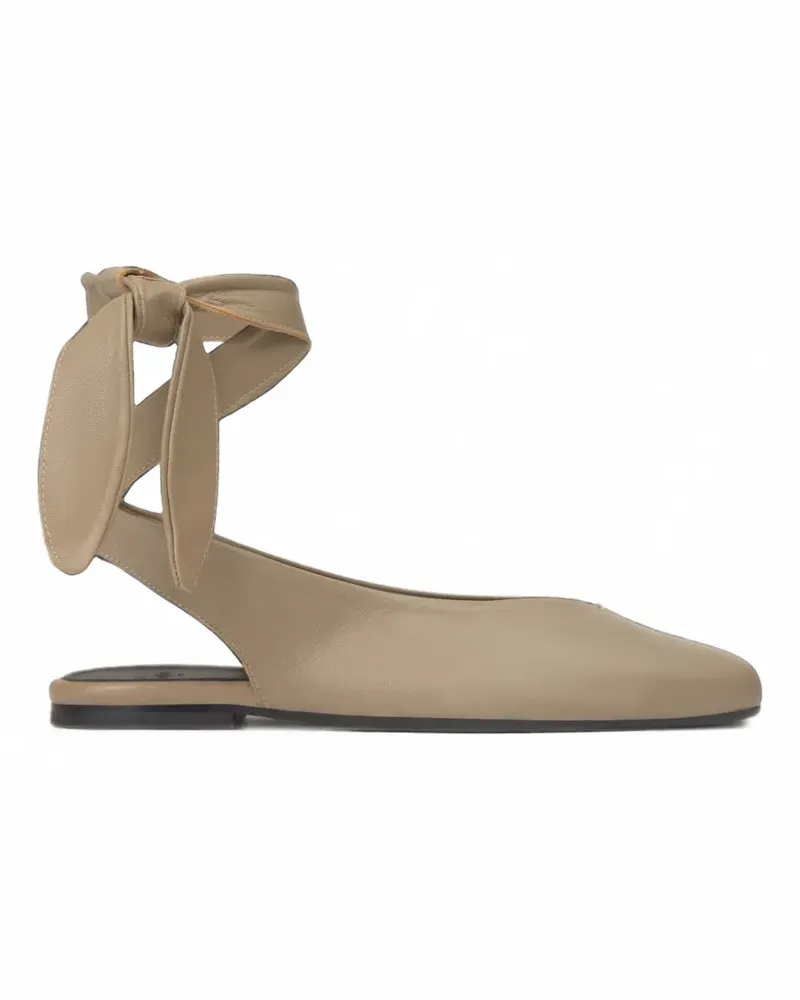 Castañer Sybil tie-fastening ballet flats - Nude Nude