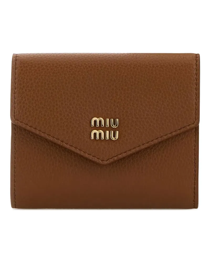 Miu Miu Portemonnaie in Kuvertform - Braun Braun