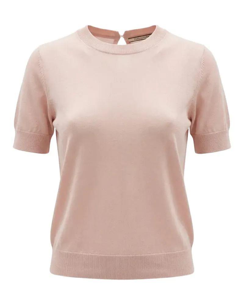 Tagliatore short-sleeve silk top - Rosa Rosa